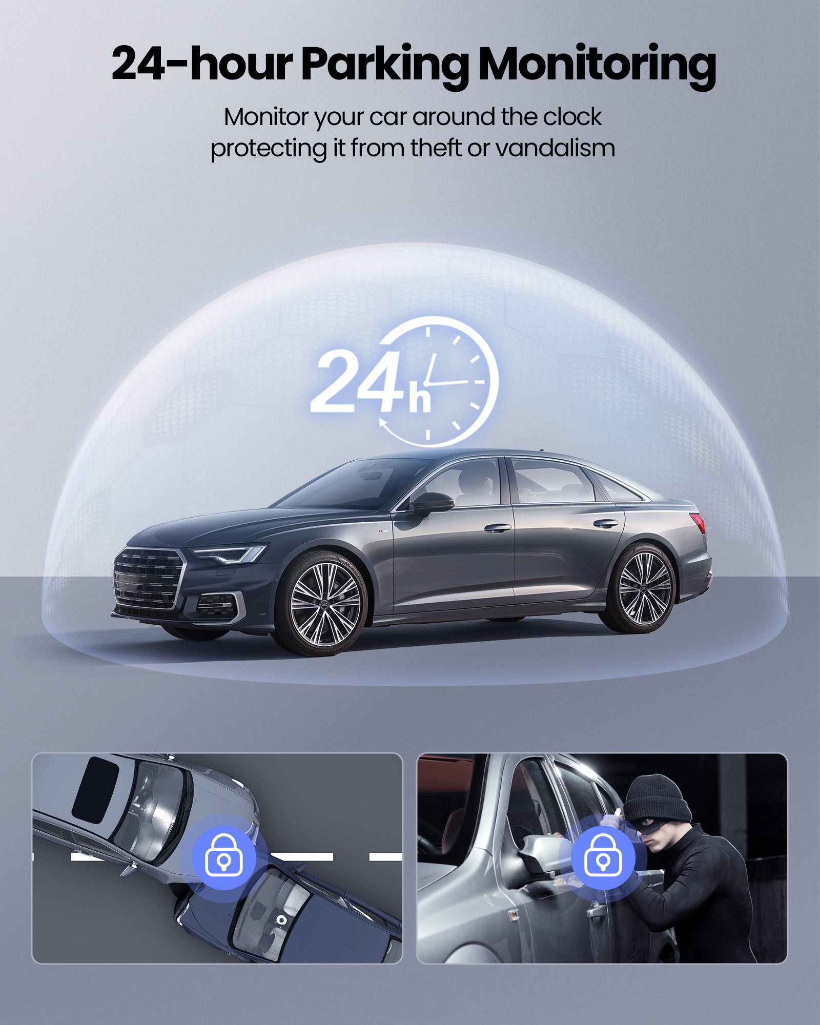 DELLFY M77 4K Dash Cam | Front & Rear | 5G WiFi App Control | Night Vision | G-Sensor | 024H Parking Mode | 32GB SD Card Included |